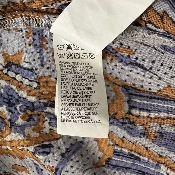 SALE 2/25 Lucky Brand Floral and Polka Dot Bohemian Style Blouse Size Medium - Picture 11 of 11